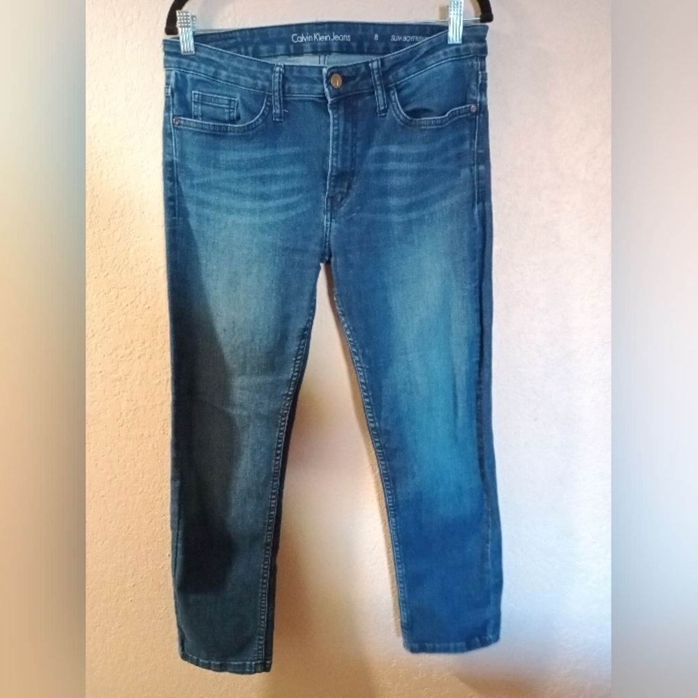 Calvin Klein Slim Boyfriend Size 8 Jeans EUC